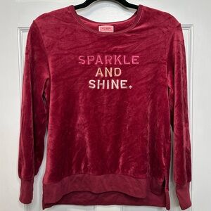 Kate Spade Sparkle and‎ Shine Velour Crewneck